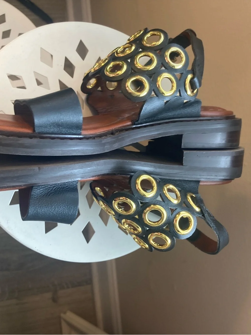See By Chloe Steffi Leather Sandals size 37/7-7.5